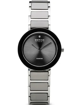 Produktbild von BERING Damenuhr schwarz/silber 11429-Charity-2016