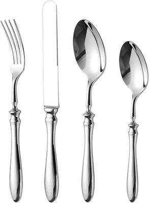 Imagen del producto de Juego de cubiertos: cuchillo para carne, tenedor, cuchara