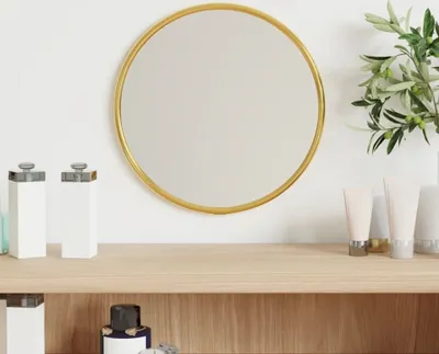 Produktbild von Möbel Wandspiegel Golden Ø 20 cm Rund - Wandspiegel 348178