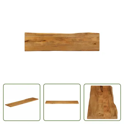 Immagine prodotto di The Living Store Piano del tavolo con bordo ad albero 180x40x2,5 cm in legno massiccio di mango