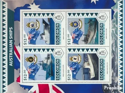 Produktbild von Briefmarken Salomoninseln 2016 Mi 4210-4213 Kleinbogen (kompl. Ausg.) postfrisch Australische Schiffe