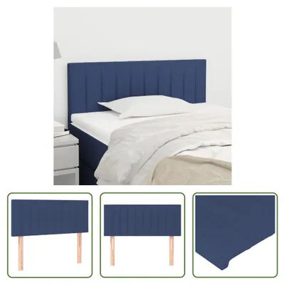 Produktbild von The Living Store Kopfteil Blau 100x5x78/88 cm Stoff