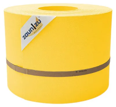 Produktbild von Sichtschutzstreifen zaun|zu PREMIUM 35m Rolle PP Zaunblende für Doppelstabzaun Gelb, 35m