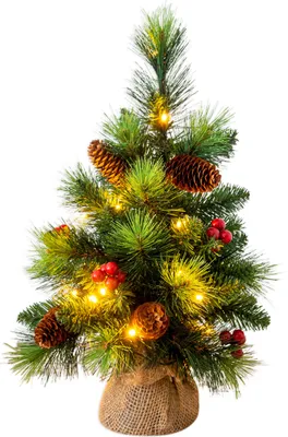 Produktbild von Näve Leuchten LED Weihnachtsbaum mit Beeren + Tannenzapfen H: 45cm LED Weihnachtsbaum mit Beeren + Tannenzapfen H: 45cm LED Weihnachtsbaum mit Beeren + Tannenzapfen H: 45cm – für Innenräume – Batteriebetrieb – Timerfunktion – Schiebeschalter