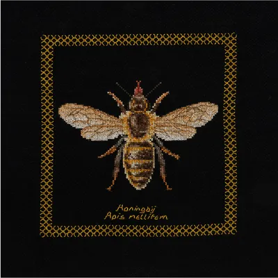 Produktbild von Thea Gouverneur Zählt Kreuzstich Kit "Abeille Aïda Noir", 17x18cm