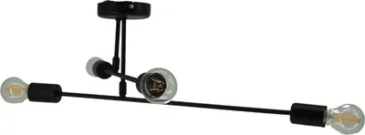 Immagine prodotto di Lampada a sospensione moderna Loft Neron 2828/Z-B-4 nera con 4 punti luce E27 IP 20 metallo