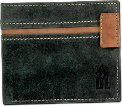 Obrázok produktu pre DrachenLeder pánska peňaženka z pravej kože sivá 11x9,5x2cm D2OPT081K