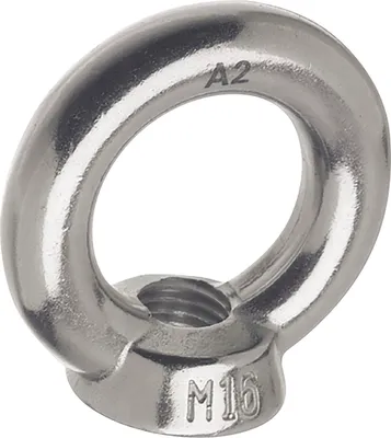 Produktbild von Ringmutter (Ösenmutter) mit metrischem Gewinde ø M 8 mm Ringmutter A2 Edelstahl