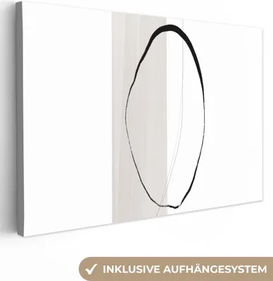 Produktbild von MuchoWow® - Leinwandbilder - Abstrakt - Pastell - Design, Wandbild, Wanddeko Bilder Wohnzimmer, 90x60 cm