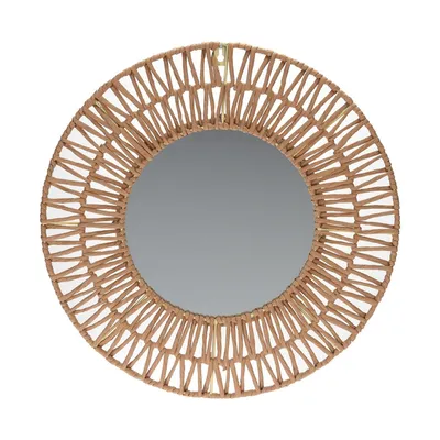 Produktbild von H&S Decoration | Lustro ścienne - 45 cm - Styl boho - Naturalny design dla przytulnych pomieszczeń