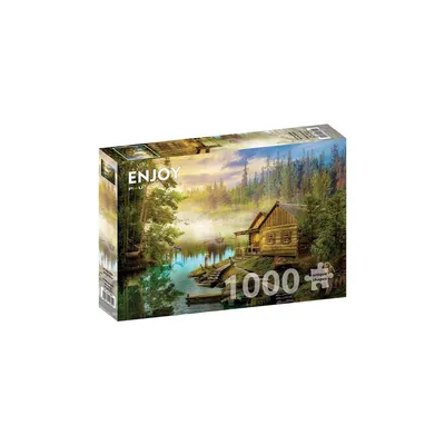 Obrázek produktu pro Puzzle 1000 dílů Enjoy – Chalupa u řeky