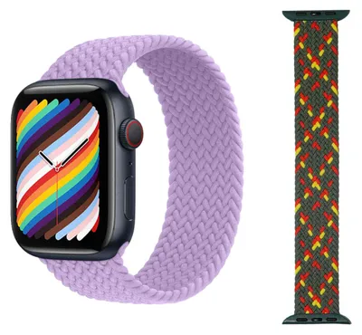 Image de Pour Apple Watch Series 1 + 2 Ultra 49mm 9 / 8 / 7 45 / 6 SE 5 4 44 / 3 2 1 42mm montre nylon bracelet de remplacement
