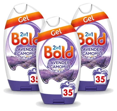 Produktbild von 3 x BOLD 2-in-1 Waschgel Lavendel und Kamille - Vorteilspackung - 3 Stücke
