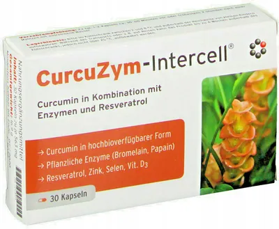 Produktbild von Curcuzym-Intercell Curcumin Curcuma 30 Kapseln