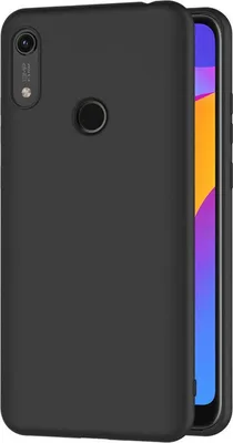 Produktbild von Silikónové puzdro pre Honor 8A Protective Cover Matt Black Back Cover Puzdro na mobilný telefón