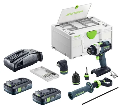 Produktbild von Festool TPC 18/4-Basic-Set Akku Schlagbohrschrauber 18 V 75 Nm Brushless + 2x Akku 4,0 Ah + Schnellladegerät + Systainer