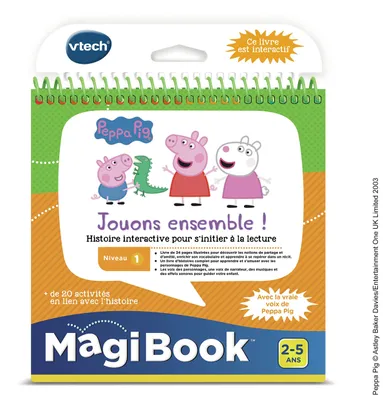 Zdjęcie produktu dla VTech MagiBook Livre Peppa Pig, 2 lat(a), Wielobarwny