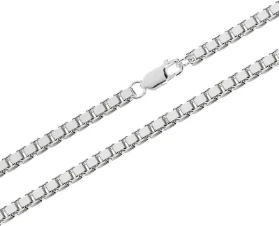 Produktbild von 50cm Venezianerkette 3,5mm 925 Sterlingsilber Diamantiert Silberkette 4295