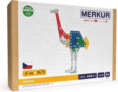Obrázek produktu pro Merkur - ZOO - Pštros, 106 dílků
