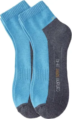 Produktbild von Camano Sport Quarter Sportsocken kurz blau im Doppel-Pack, Sockengröße:39-42