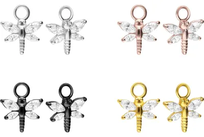 Produktbild von Chirurgenstahl Anhänger für Clicker LIBELLE