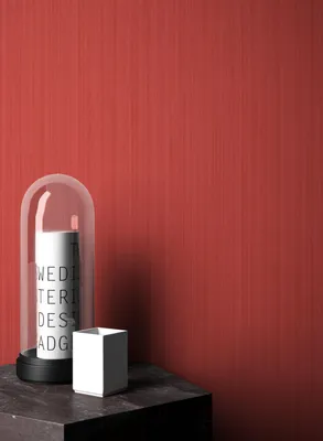 Newroom Vliestapete Red Lobster - Uni Rot Unifarbe, Wohnbeispiel