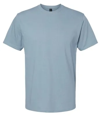 Productafbeelding van Gildan - "Softstyle" T-shirt, medium, uni, voor heren/dames, model LT515 (3XL) (steenblauw)