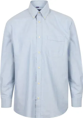 Image de Henbury - Chemise de cérémonie "Classic" pour homme Manches longues PC6187 (4XL) (Bleu)
