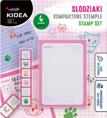 Obrázek produktu pro Kompaktowe Stemple Słodziaki Kidea 6 Kolorów