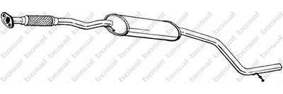 Produktbild von Bosal Mittelschalldämpfer  285-305