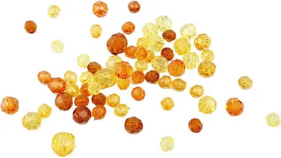 Image de Creativ Company perles à facettes jaunes, 45 grammes