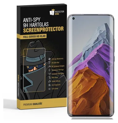 A product box for a screen protector next to a smartphone.