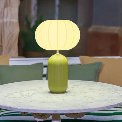 Obrázek produktu pro Newgarden Rachel, LED stolní lampa, solární a bateriová, 45 cm, olivově zelená