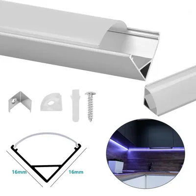 Obrázok produktu pre ISOISL 20 x 1 m, LED hliníkový profil, LED hliníková lišta, LED kanál pre LED pásiky, profily V-tvaru (20 m)
