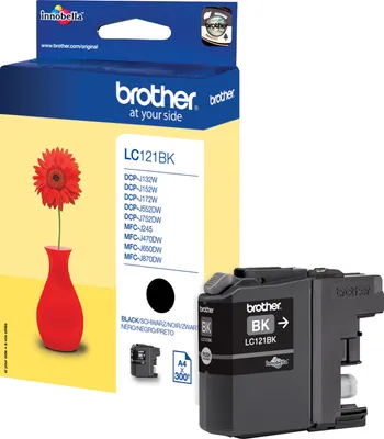 Image de Patrone Brother LC-121BK  MFC-J470DW J870DW, DCP-J752DW