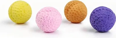 Produktbild von Beeztees Soft Spielball - Katzenspielzeug - Moosgummi - 4St - 4 cm