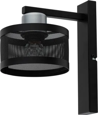 Zdjęcie produktu dla Kinkiet ścienny industrialny czarno-srebrny dekoracyjny do salonu Off 1xE27 15W Sigma Lighting
