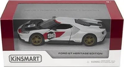 Zdjęcie produktu dla Kinsmart odlewany model 2017 Ford Gt (edycja dziedzictwa), skala 1:38