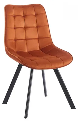 Obrázek produktu pro Otočná jídelní židle CELESTINE - oranžová / černá