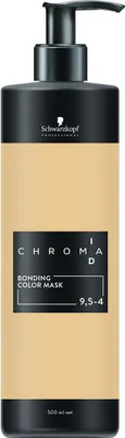 Produktbild von Schwarzkopf Chroma ID, Beige, 9.5-4, Frauen, 500 ml, Pumpenflasche, Aqua (Water, Eau)*Cetearyl Alcohol*Coconut Alcohol*Cocamidopropyl...