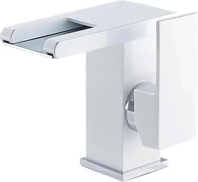Produktbild von LED Wasserfall Waschbecken Wasserhahn - Badezimmer Wasserhahn - Chrom Niedrig Waschbecken Mischbatterie - Vintage Wasserhahn
