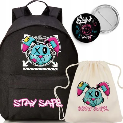 Produktbild von Funandstyle STAY STAFE Schulset Rucksack Beutel Jugendlich Praktisch