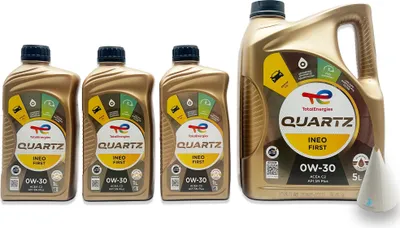 Produktbild von Total Quartz Ineo First 0W-30 | 8 L | B71 2312  B71 2302 | mit Öltrichter