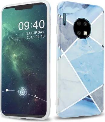 Obrázok produktu pre Cadorabo ochranné puzdro pre Huawei MATE 30 v modrom TPU puzdre na mobilný telefón Case Cover