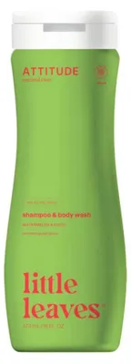 Produktbild von Little Leaves Kö rperseife und Shampoo fü r Kinder, Wassermelone und Kokosnuss, 473 ml