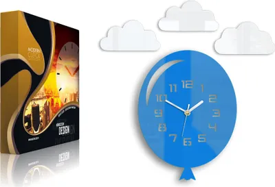 Produktbild von ModernClock, wanduhr, Wanduhr für Kinder, baloon, Silent Wanduhr, 30cm