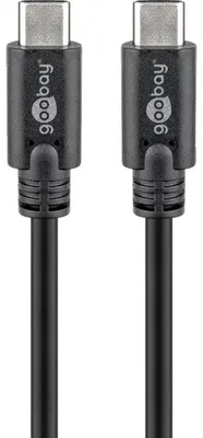 Produktbild von Goobay USB-Kabel 1,5m schwarz SuperSpeed USB-C 3.2 Gen.1 PD 60W 5Gbps