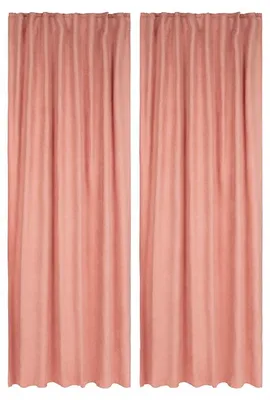 Produktbild von Livarno Home Vorhangschals 2er rose 135 x 254 cm blickdicht Gardine