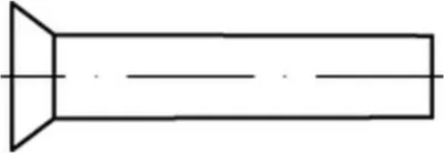 A technical drawing of a fastener.