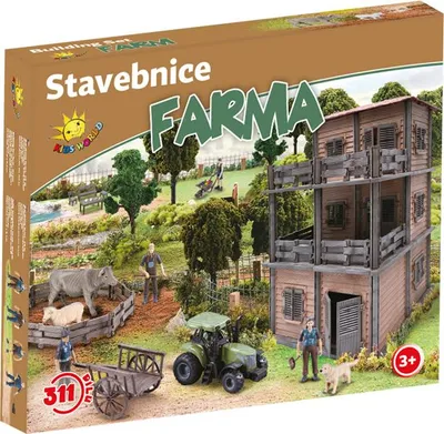 Zdjęcie produktu dla Farma ze zwierzętami, dla dzieci, zestaw kreatywny, 311 elementów, realistyczne figurki